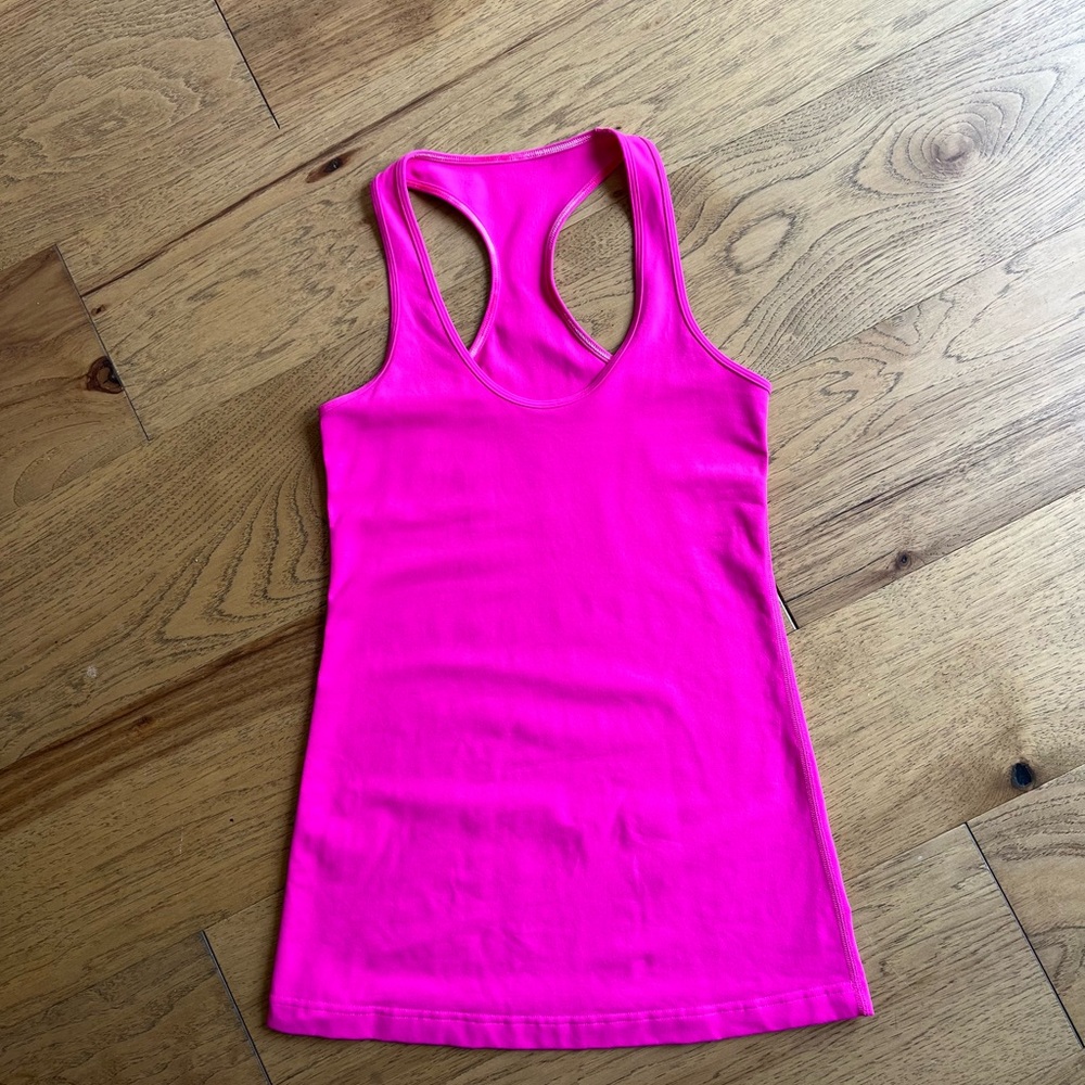 Lululemon Cool Racerback Vivid Pink Size 6 EUC